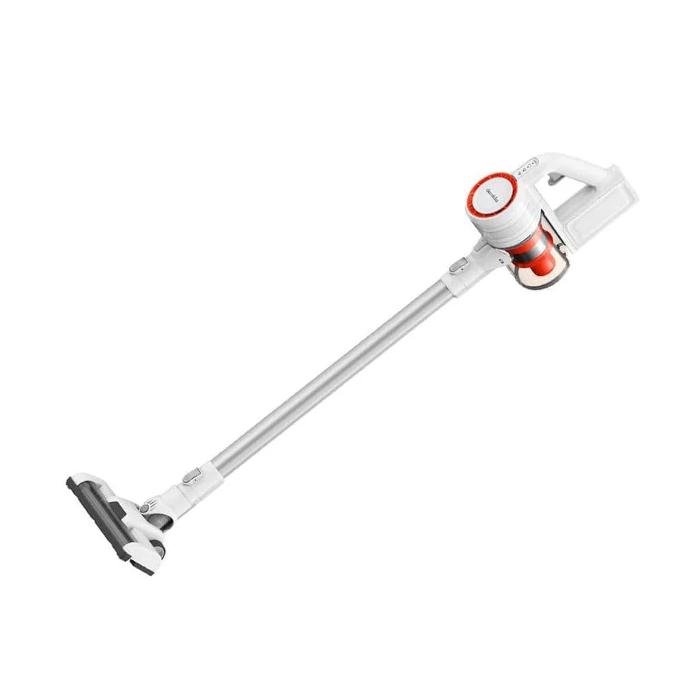 Aspirateur Balai sans Fil DECAKILA 10000pa 140W avec Filtre HEPA, 40 Minutes Autonomie, 0.8 Litre, Aspirateur sans Fil Puissant pour Les Tapis, Sols Durs et Poils d'animaux, Blanc