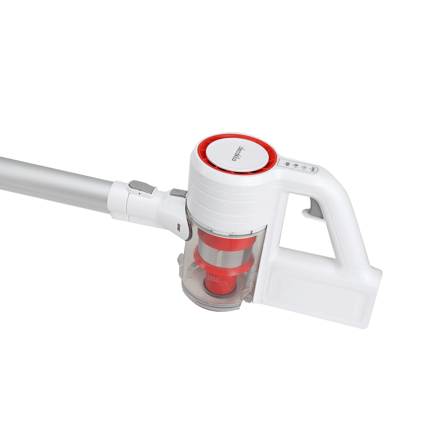 Aspirateur Balai sans Fil DECAKILA 10000pa 140W avec Filtre HEPA, 40 Minutes Autonomie, 0.8 Litre, Aspirateur sans Fil Puissant pour Les Tapis, Sols Durs et Poils d'animaux, Blanc