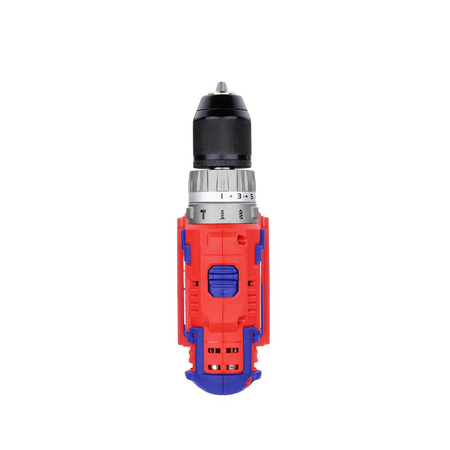 Perceuse visseuse Sans Fil EMTOP 20V avec 1 chargeur + 2 Batteries Lithium-ion 2.0Ah 45Nm 18+1+1 Réglages de Couple 2 Vitesses LED 55 Accessoires 3 forets à maçonnerie Boîte en plastique