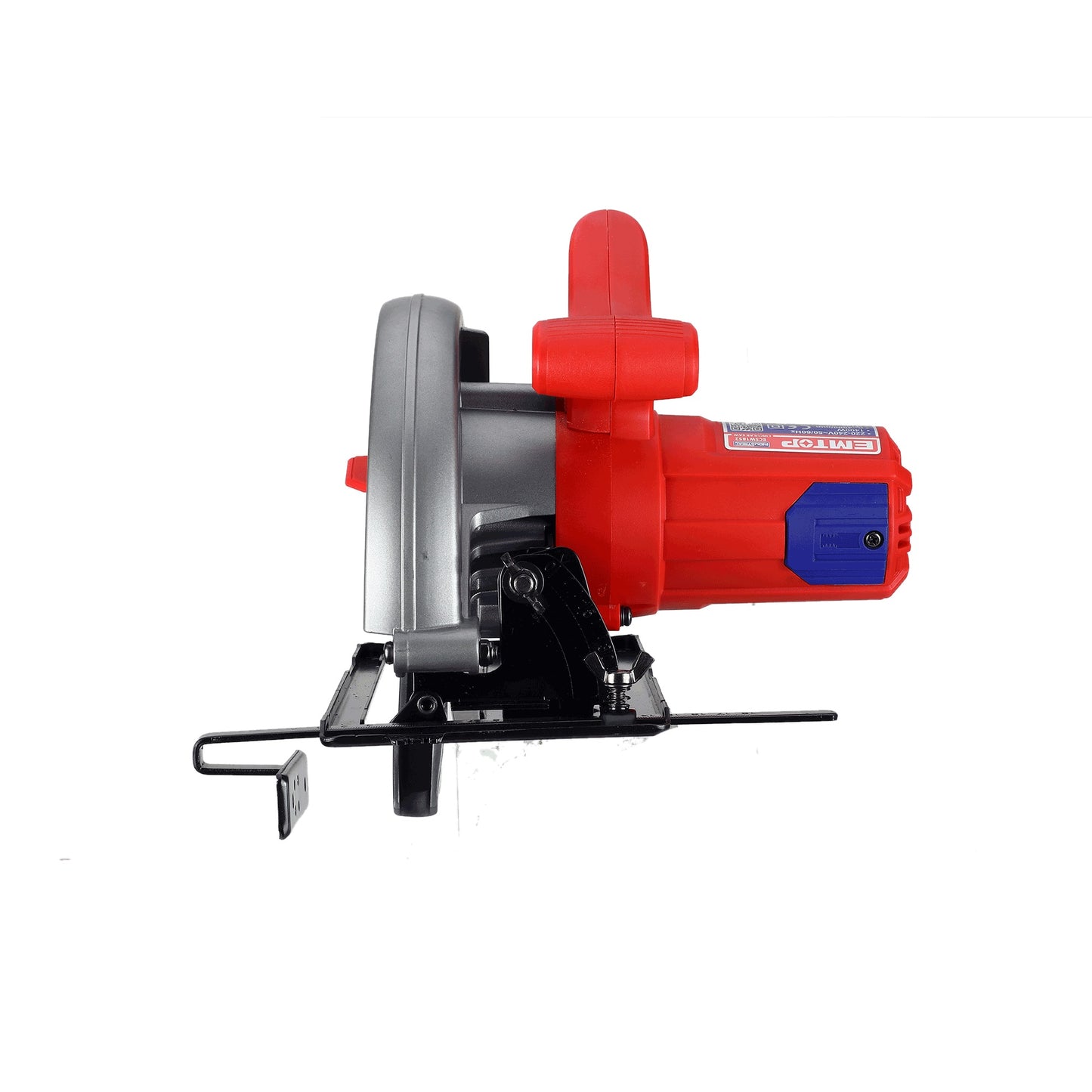 Scie circulaire filaire 1400W EMTOP 1 lame 185mm 1 ensemble de balais de charbon