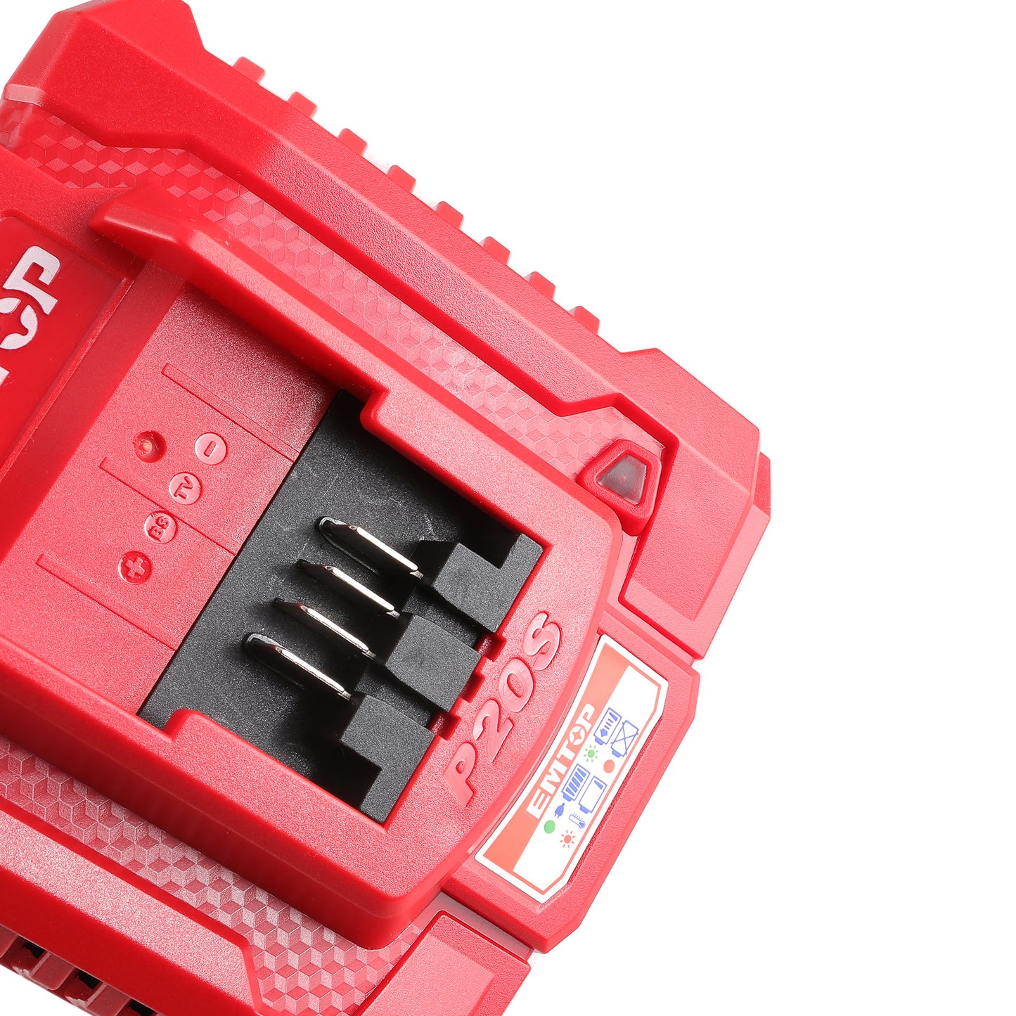 Chargeur de batterie au Lithium-Ion EMTOP 20V de Puissance 4.0Ah compatible avec tous les batteries P20S