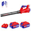 Souffleur à batterie 20V EMTOP Moteur brushless avec 1 chargeur + 2 batteries 4.0Ah + Gant picots PVC