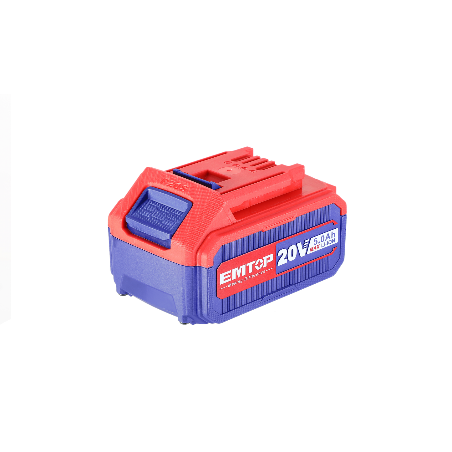 Kit batterie et chargeur intelligent rapide Lithium-Ion 20V 5,0 Ah P20S Compatible avec tous les outils EMTOP P20S les outils EMTOP P20S