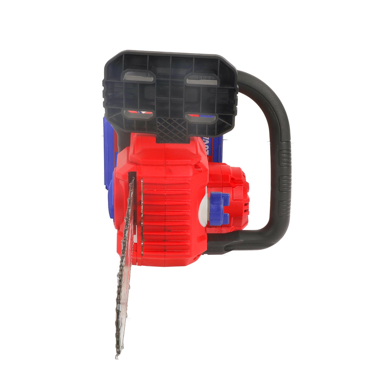 Tronçonneuse à batterie Scie à chaine sans fil EMTOP 20V brushless avec 1 chargeur 4A + 2 batteries lithium-ion 5.0Ah + Gant picots PVC Lunettes de sécurité Longueur de Coupe 30 cm
