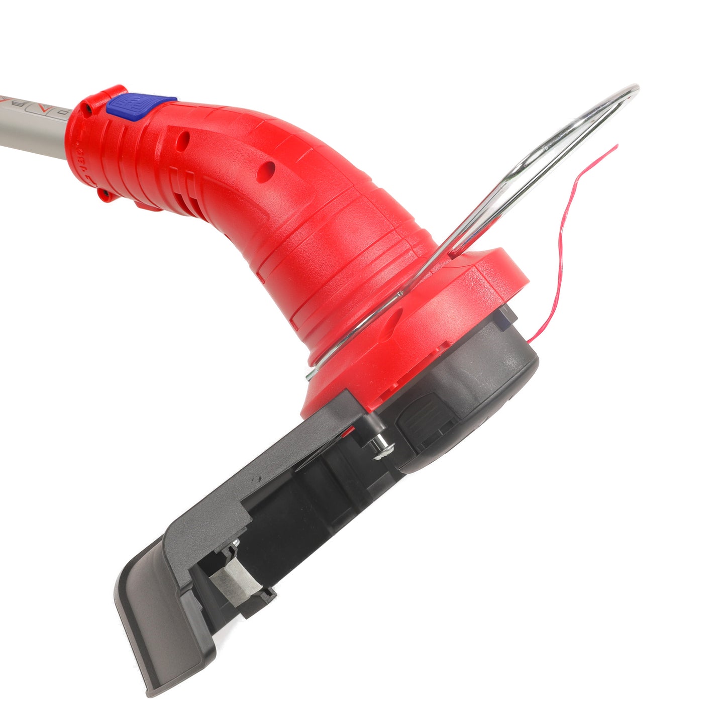 Coupe bordure sans fil EMTOP 20V avec 1 chargeur + 1 Batterie Lithium-ion 2.0Ah + 2 bobines de ligne Longueur de ligne 5 m avec tube télescopique poignée de réglable