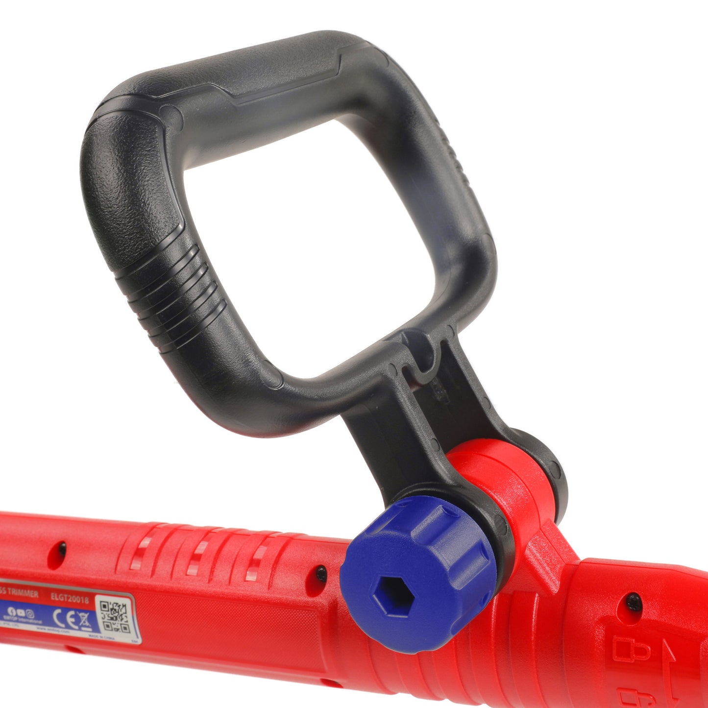 Coupe bordure sans fil EMTOP 20V avec 1 chargeur + 1 Batterie Lithium-ion 2.0Ah + 2 bobines de ligne Longueur de ligne 5 m avec tube télescopique poignée de réglable