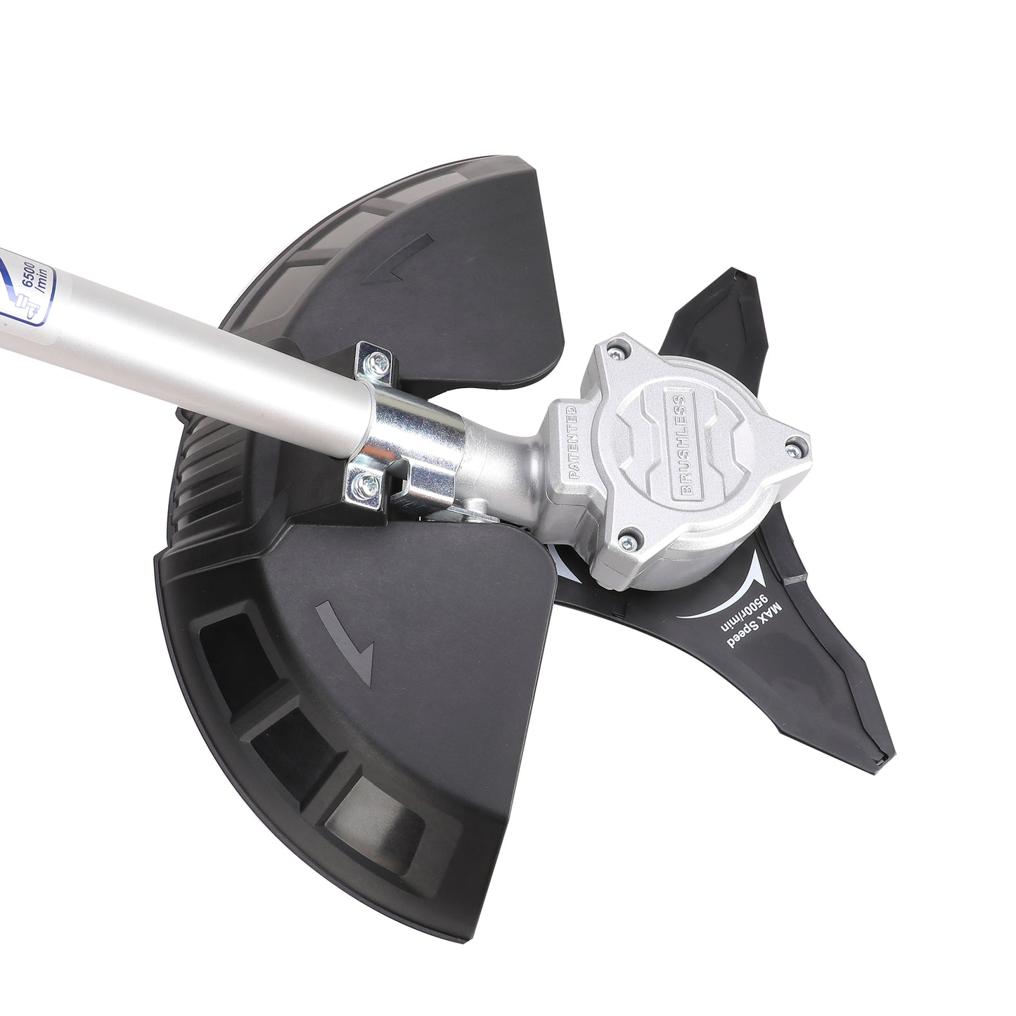 Coupe-bordure et débroussailleuse à batterie EMTOP 40V brushless avec 1 chargeur double port + 2 batteries lithium-ion 4.0Ah Gant picots PVC Lunettes de sécurité 1 lame 3T 1 Ligne de Bobine 1 bandoulière
