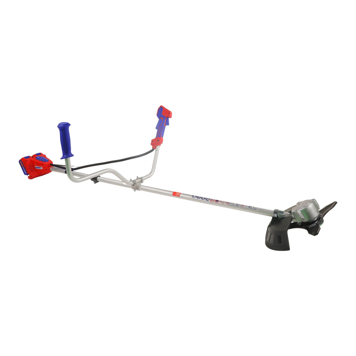 Coupe-bordure et débroussailleuse à batterie EMTOP 40V brushless avec 1 chargeur double port + 2 batteries lithium-ion 4.0Ah Gant picots PVC Lunettes de sécurité 1 lame 3T 1 Ligne de Bobine 1 bandoulière