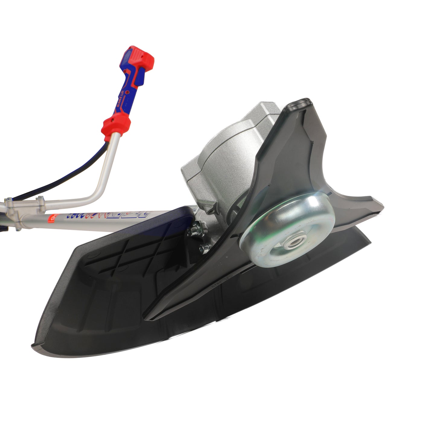 Coupe-bordure et débroussailleuse à batterie EMTOP 40V brushless avec 1 chargeur double port + 2 batteries lithium-ion 4.0Ah Gant picots PVC Lunettes de sécurité 1 lame 3T 1 Ligne de Bobine 1 bandoulière