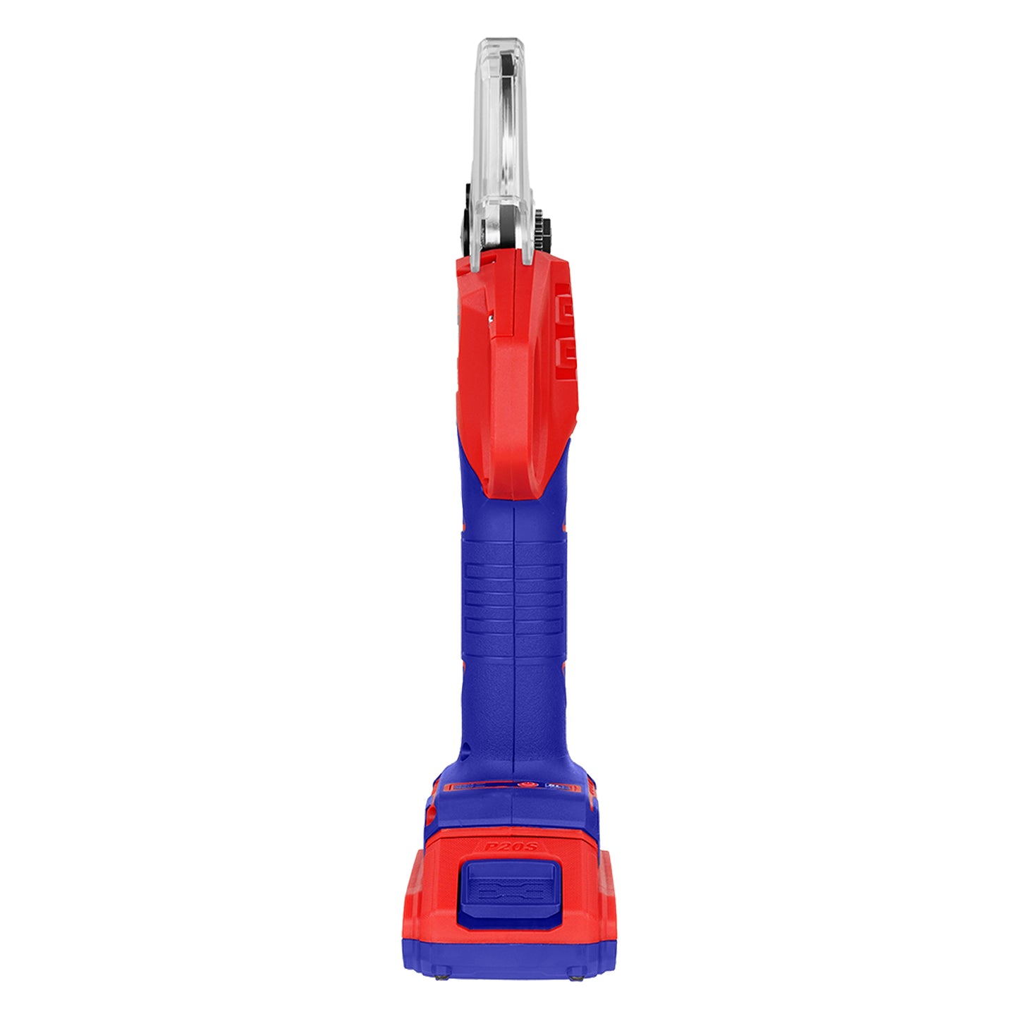 Sécateur sur batterie Coupe branches sans fil EMTOP 20V moteur brushless diamètre de coupe 40mm avec 1 chargeur + 1 Batterie Lithium-ion 2.0Ah + Gants tricotés et à pois en PVC + 1 pierre à aiguiser + boîte en plastique