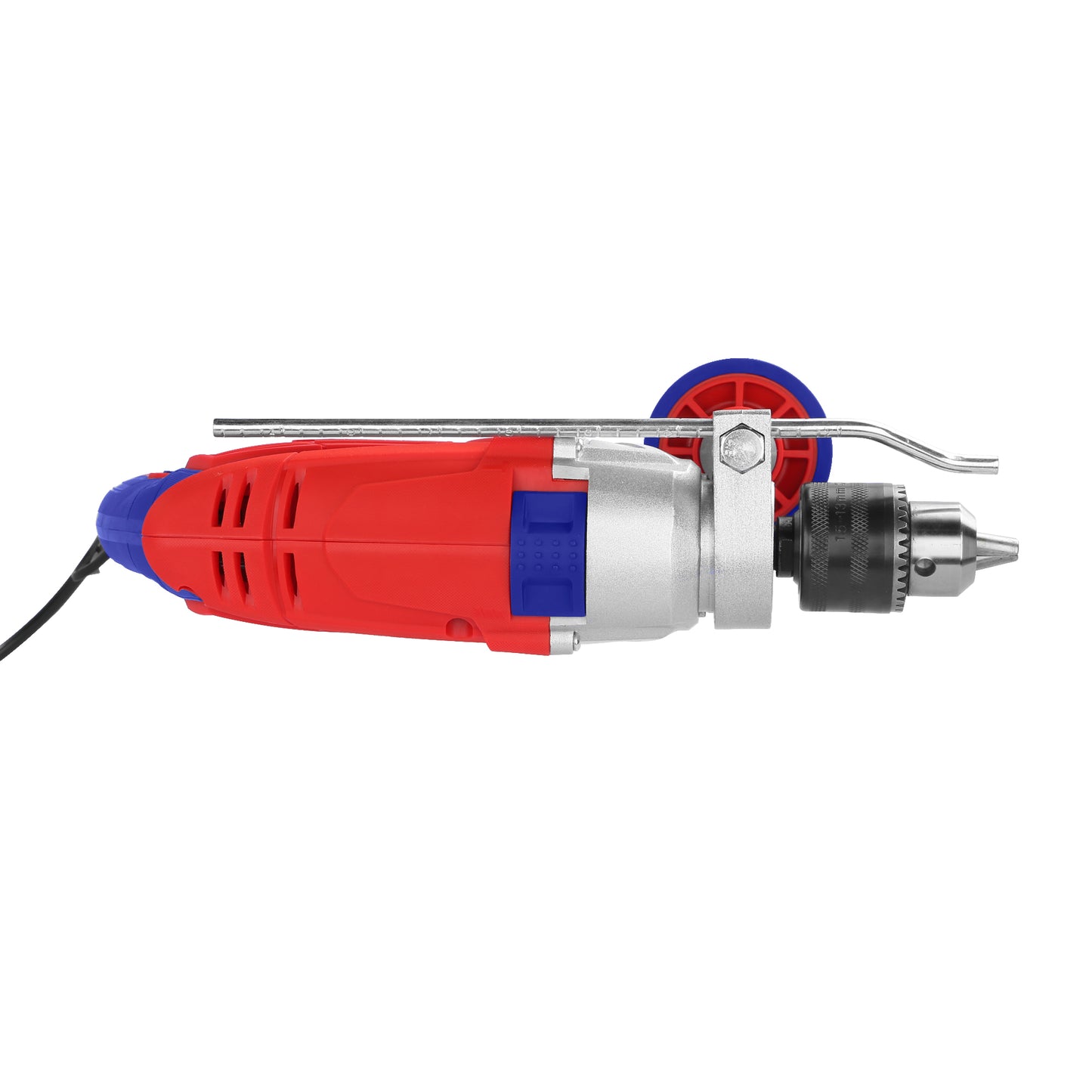 Perceuse à percussion filaire 1100W EMTOP Fonction marteau Boîte de vitesses en aluminium Avec 1 ensemble de balais de charbon