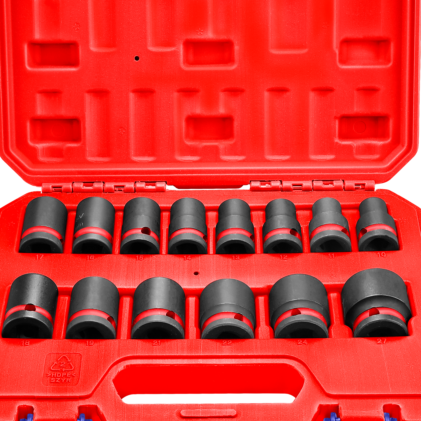 14 Pcs 1/2"DR. Jeu de douilles à chocs EMSSD12141 EMTOP