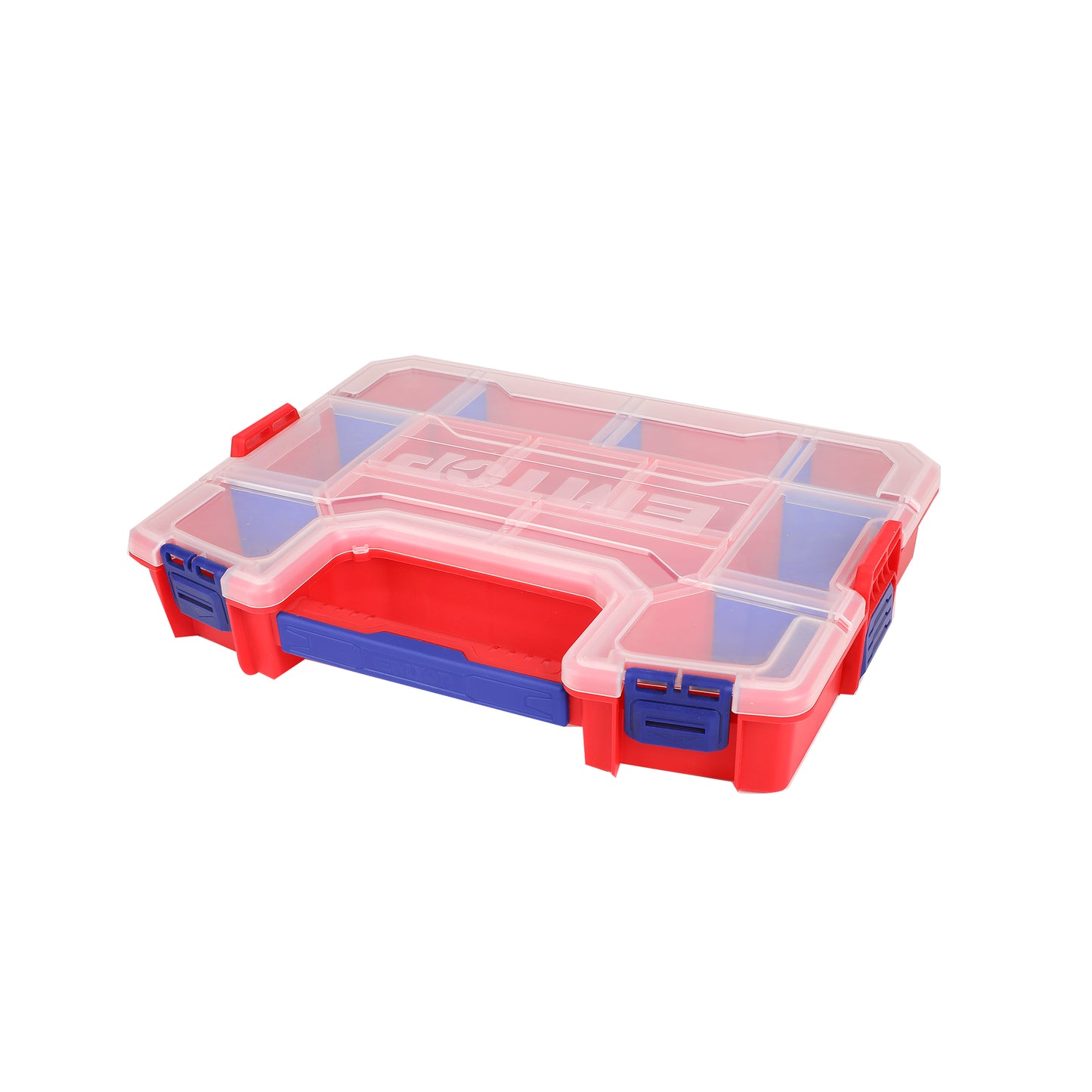 Lot de 3 boîtes à outil de rangement Organiseur en plastique EMTOP 12" Valise Empilable Rangement Multiple Cases Modulables Séparateurs amovibles
