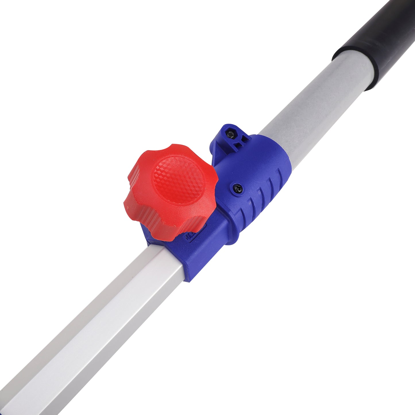 Taille-haies sur perche sans fil EMTOP 20V batterie et chargeur vendus séparément Longueur de Lame 460 mm Diamètre de Coupe 18 mm Pole d'extension de 240 cm