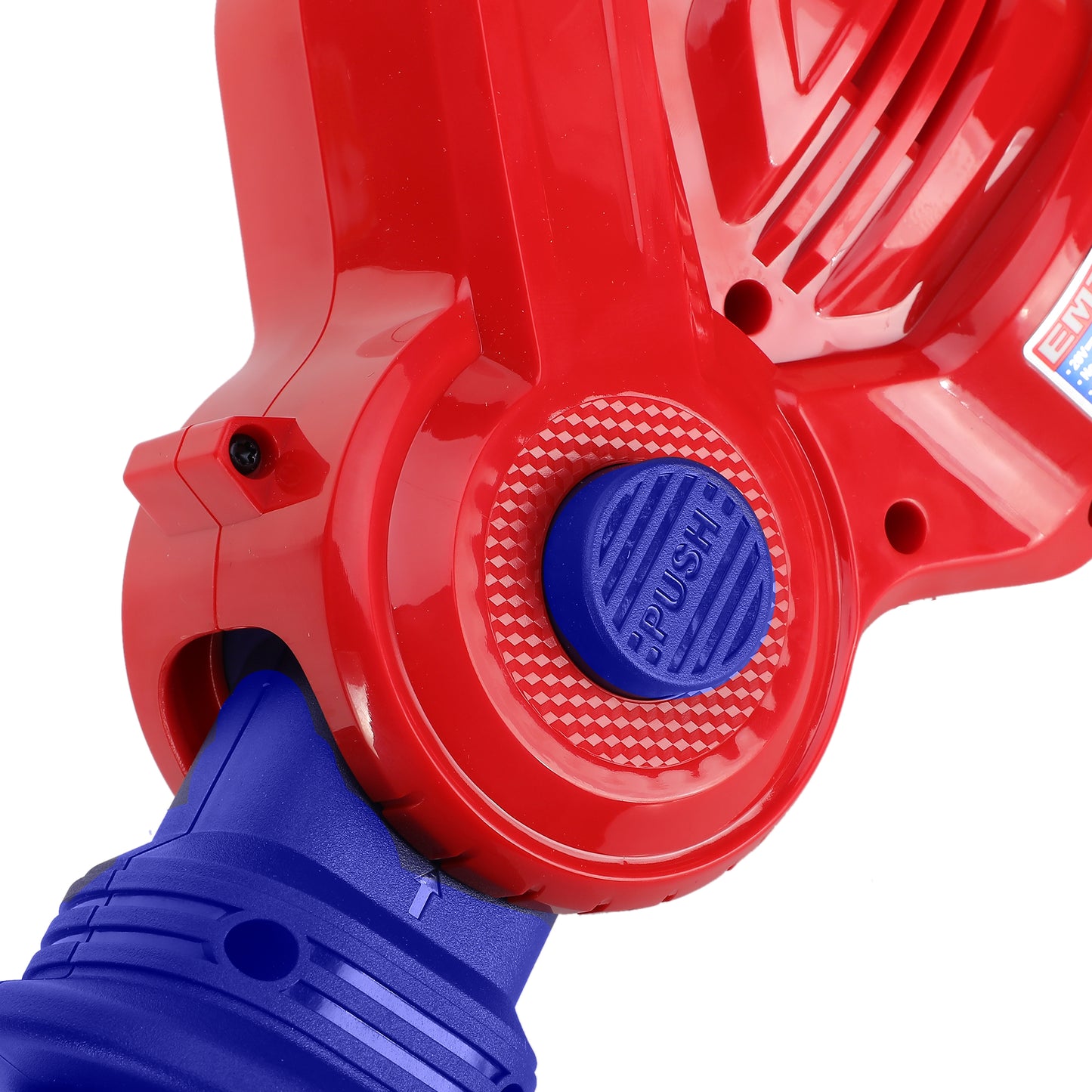 Taille-haies sur perche sans fil EMTOP 20V batterie et chargeur vendus séparément Longueur de Lame 460 mm Diamètre de Coupe 18 mm Pole d'extension de 240 cm