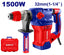 Coffret marteau perforateur burineur SDS-Plus 5.5J 32mm filaire 1500W EMTOP