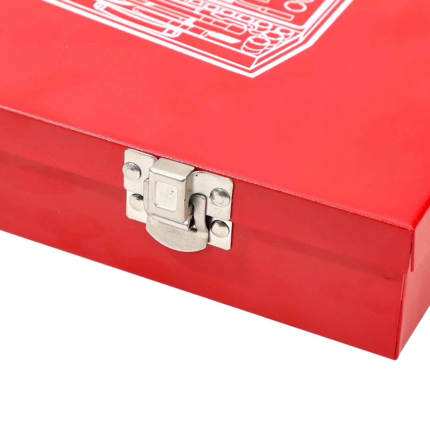 Coffret de mécaniciens jeu de 24 douilles 1/2" EMTOP Acier Cr-V de haute qualité Micro fini et chromé dans une caisse métallique