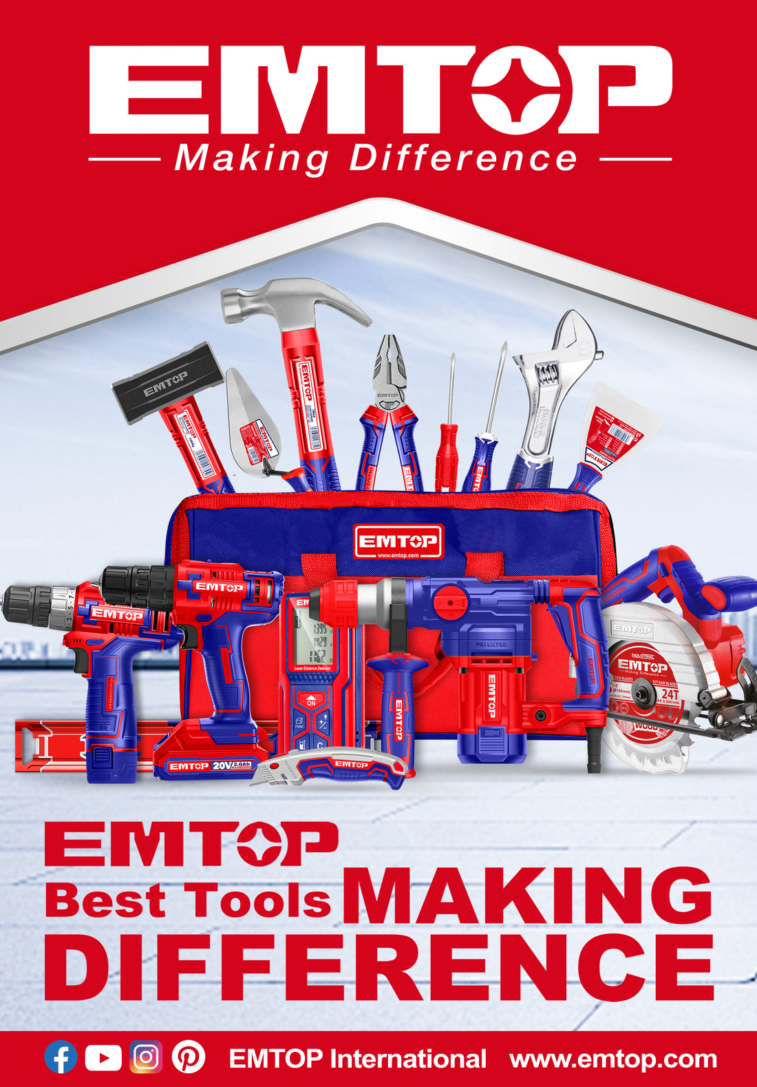 EMTOP : Leader mondial dans l'industrie des outils, synonyme d'innovation et de qualité.