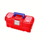 Boîte à outils en plastique EMTOP 14" Charge maximale 10Kg Boucle en métal Poignée haute résistance Couvercle supérieur avec trois zones de rangement Contient 1 plateau en plastique