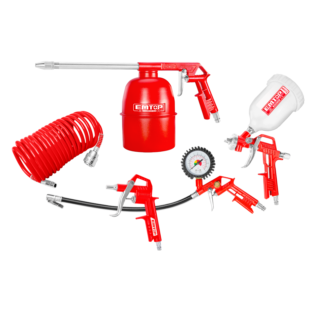 Ensemble de 5 pièces outils pneumatiques EMTOP