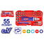 Jeu d'embouts de tournevis 55 pièces EBST05502 EMTOP