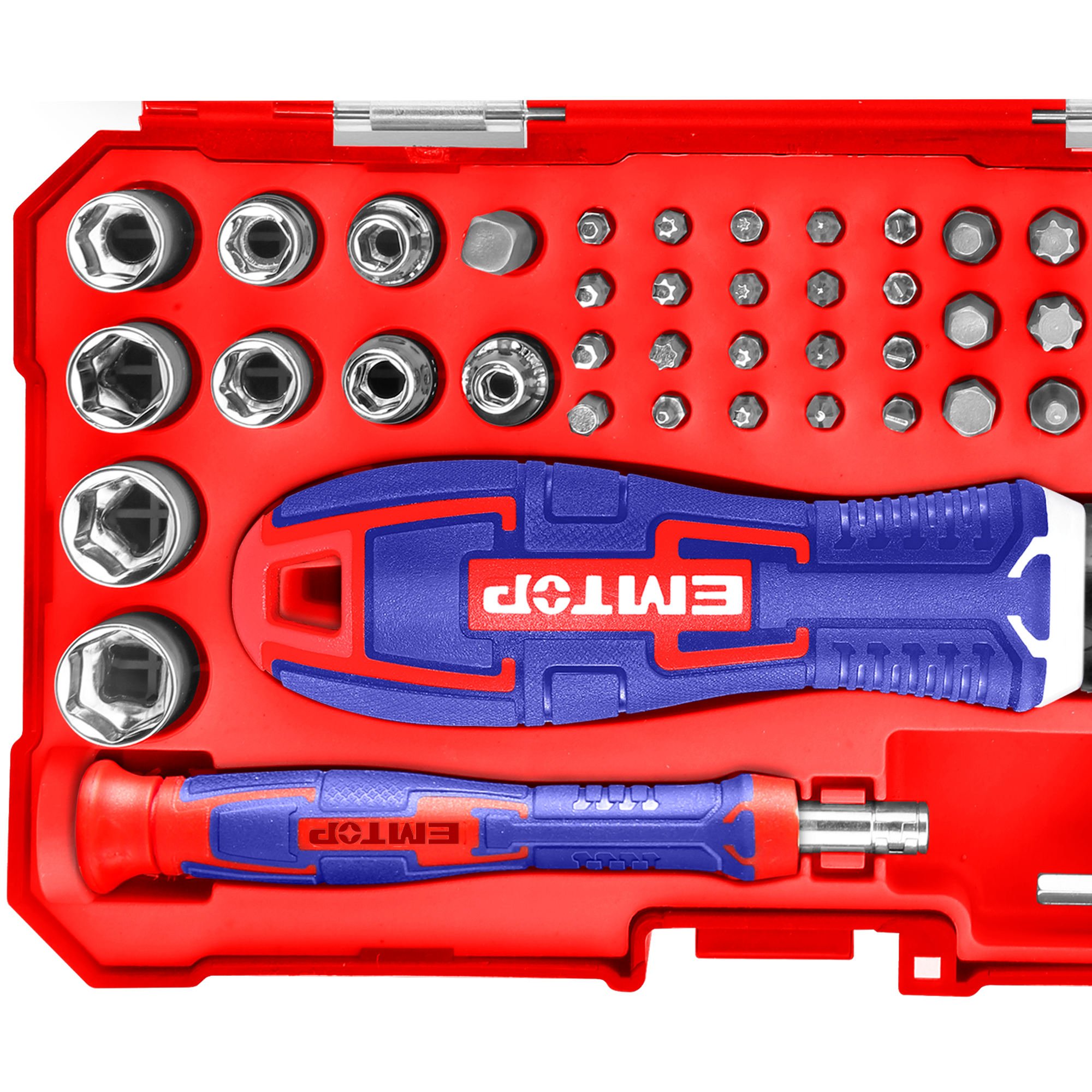 Jeu d'embouts de tournevis 55 pièces EBST05502 EMTOP