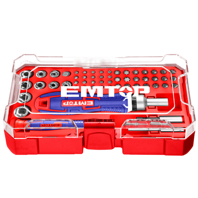 Jeu d'embouts de tournevis 55 pièces EBST05502 EMTOP Main Image