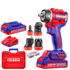 Kit perceuse-visseuse sans fil 20 V Brushless multifonction à têtes interchangeables – EMTOP