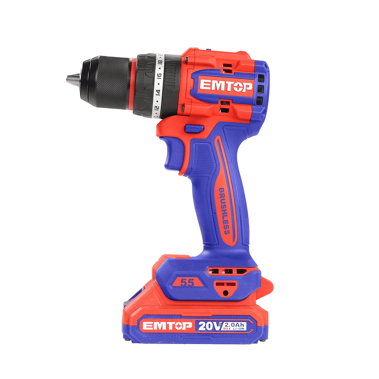 Perceuse à percussion compacte sans fil sans balais ECIDL206681 EMTOP