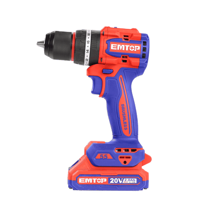 Perceuse à percussion compacte sans fil sans balais ECIDL206681 EMTOP