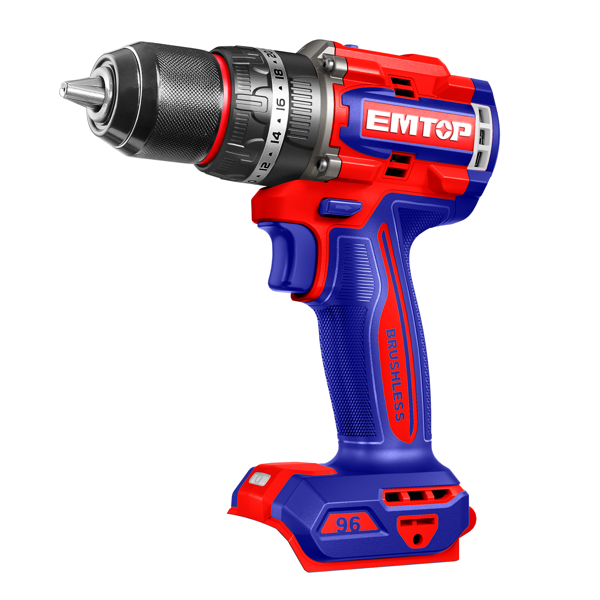 Perceuse à percussion sans fil 96Nm 20V EMTOP batterie et chargeur vendus séparément