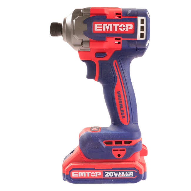 Visseuse à chocs sans fil 20V EMTOP 285Nm 2 Batteries 2.0Ah + Chargeur Main Image