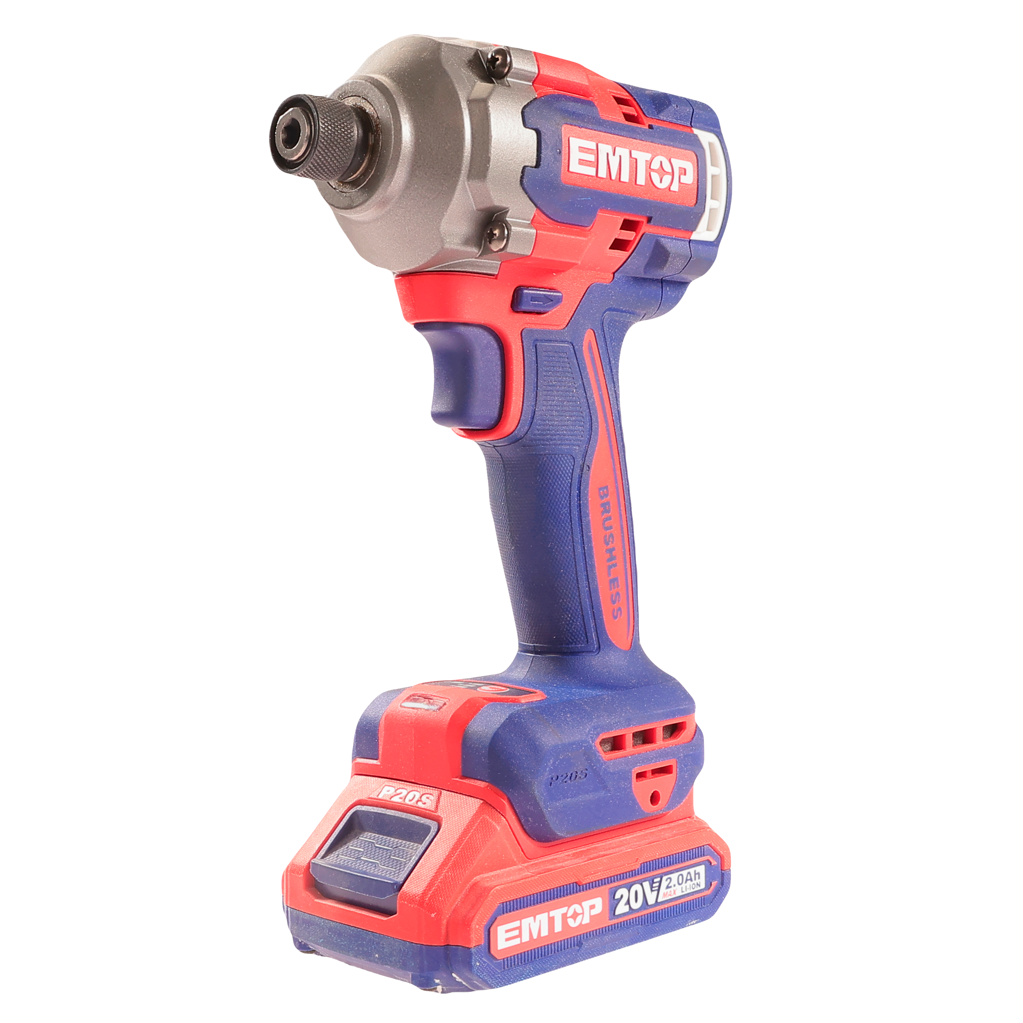 Visseuse à chocs sans fil 20V EMTOP 285Nm 2 Batteries 2.0Ah + Chargeur