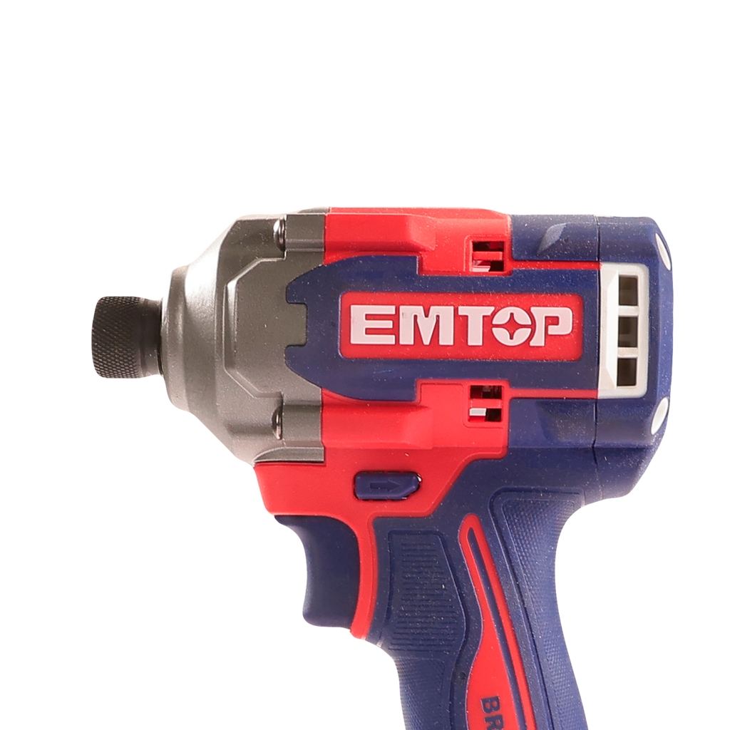 Visseuse à chocs sans fil 20V EMTOP 285Nm 2 Batteries 2.0Ah + Chargeur