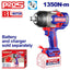 Boulonneuse à chocs compacte 1350Nm sans fil 20V EMTOP – Brushless, Carré 3/4", Batterie et chargeur vendus séparément