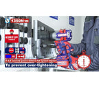 Boulonneuse à chocs compacte sans fil 20 V Brushless – 1 350 Nm – Carré 3/4" – EMTOP – Batterie et chargeur vendus séparément
