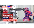 Boulonneuse à chocs sans fil 20 V Brushless – 1 350 Nm – Carré 3/4″ – EMTOP – Batterie et chargeur vendus séparément