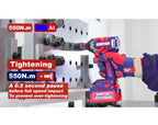 Boulonneuse à chocs compacte 550Nm sans fil 20V EMTOP – Brushless, 1/2", avec 3 Douilles, Batterie et chargeur vendus séparément