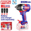 Boulonneuse à chocs compacte 850Nm sans fil 20V EMTOP – Brushless, 1/2", avec 3 Douilles Profondes, Batterie et chargeur vendus séparément