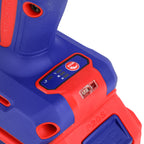 Boulonneuse à chocs compacte Clé à chocs 1/2 sans fil EMTOP 20V batterie Li-Ion 20V 850 Nm  avec 2 batteries 4.0Ah + 1 chargeur + 3 douilles profondes 22, 24, 27mm