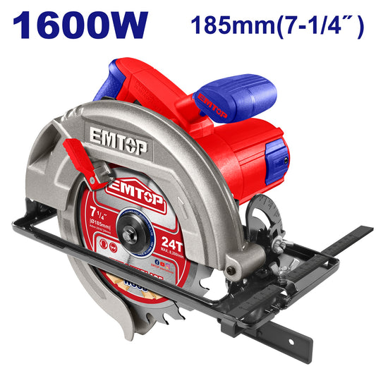 Scie circulaire 1600W ECSW1853 EMTOP