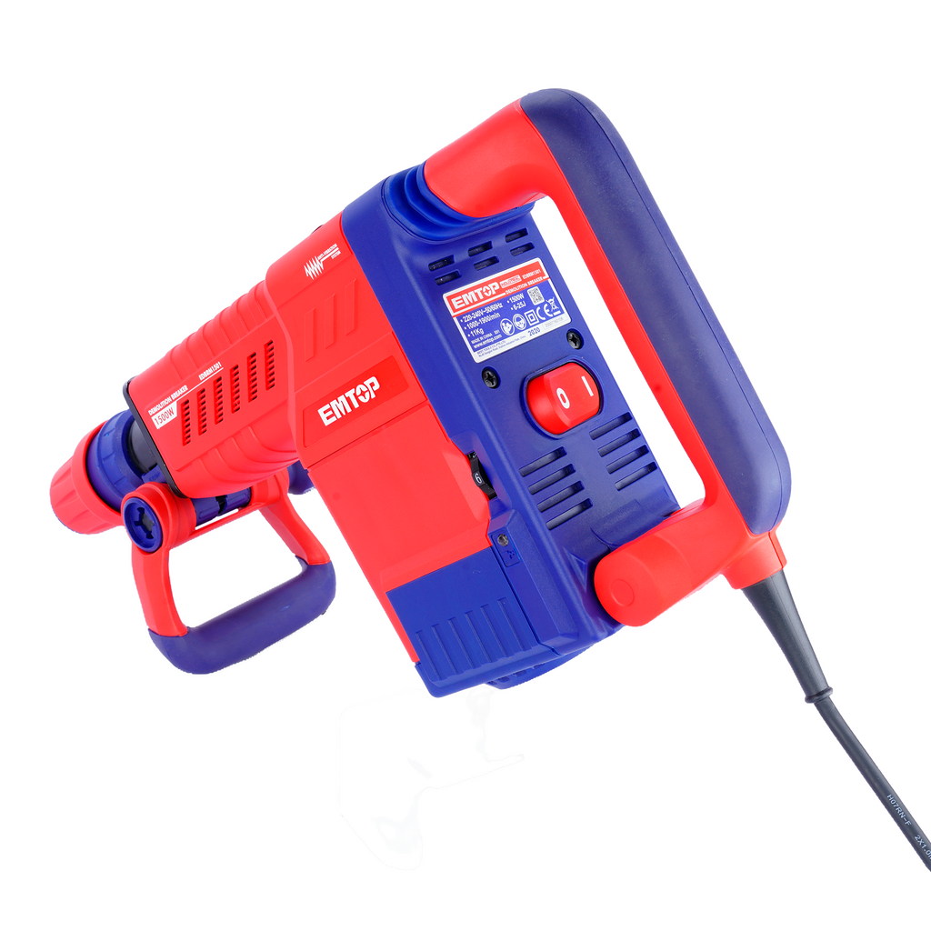 Marteau piqueur de démolition 1500W SDS-MAX EMTOP
