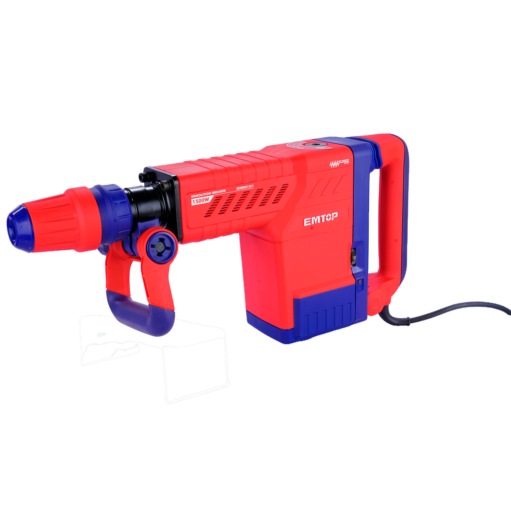Marteau piqueur de démolition 1500W SDS-MAX EMTOP