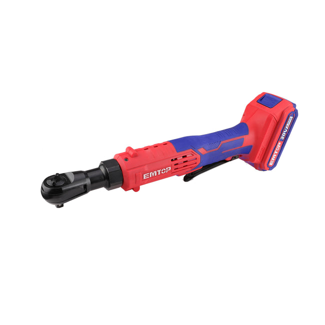 Clé à cliquet électrique sans fil 20V 65Nm 3/8" EMTOP avec 1 Batterie 2.0Ah + Chargeur + 3 Douilles Main Image