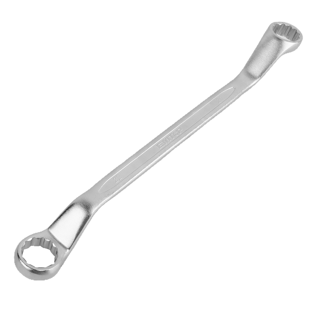 Jeu de 8 clés polygonales doubles anneau contre coudé EMTOP