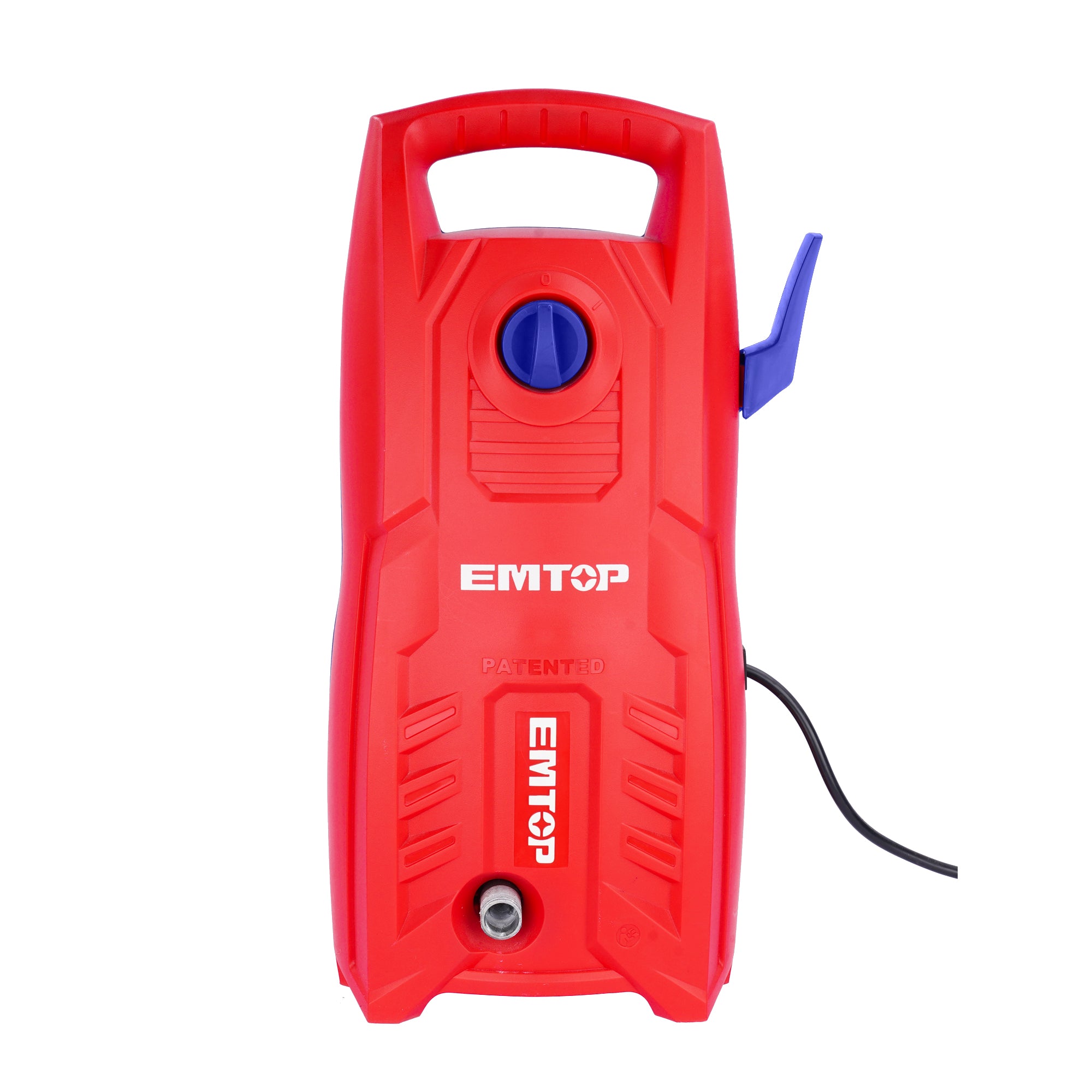 Nettoyeur haute pression filaire 1400W EMTOP moteur brushless 130 bars Système d’arrêt automatique avec 1 set de pistolet de pulvérisation d'eau + tuyau haute pression de 5 m