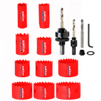 Coffret de 15 pcs scies cloches et trépans bimétalliques EMTOP