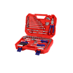 Coffret d’outillage de mécanicien 91 pièces – 1/4″ et 3/8″ avec 2 cliquets – EMTOP