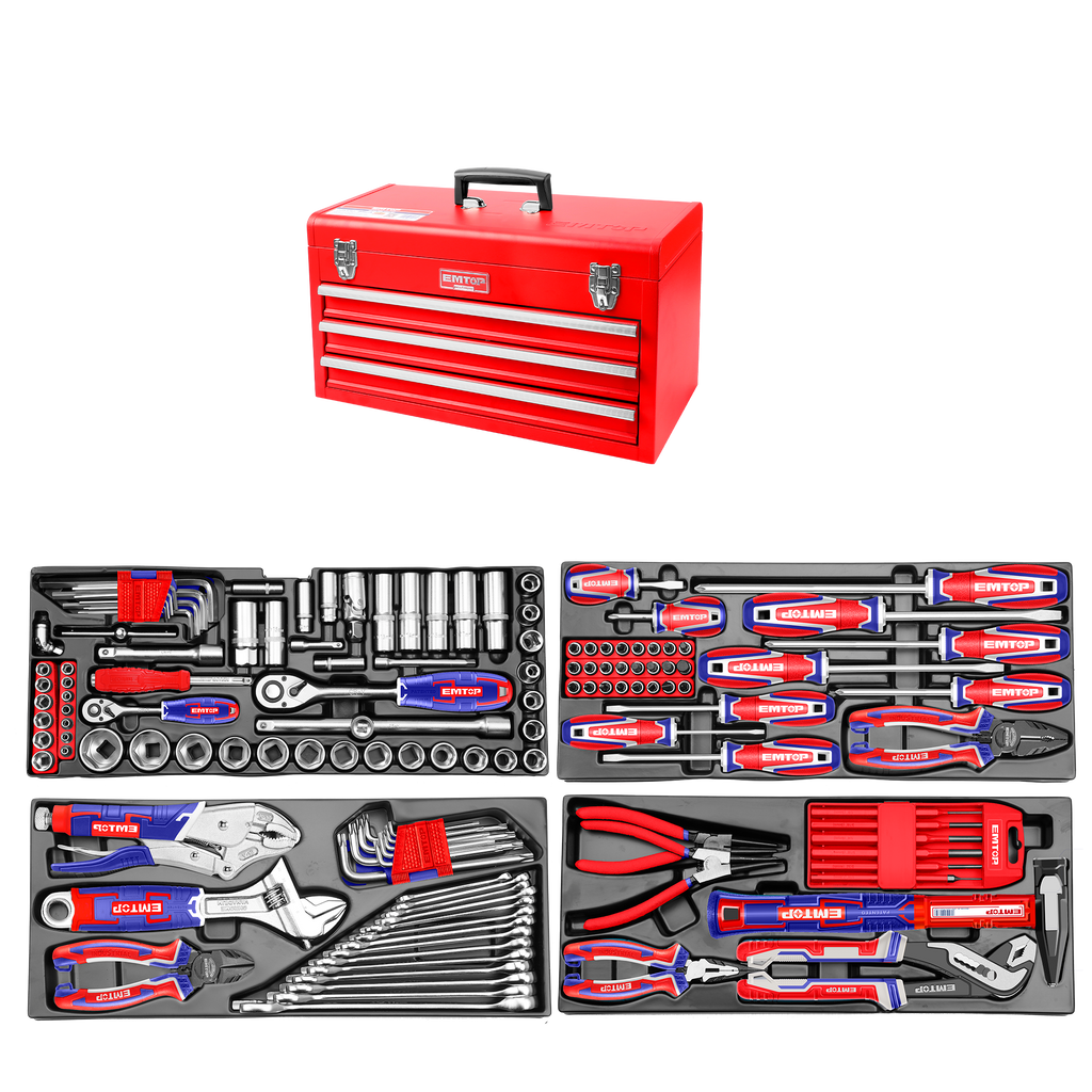 Servante à outils EMTOP 136 pièces