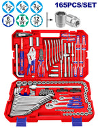 Coffret d’outils combinés EMTOP 165 pièces